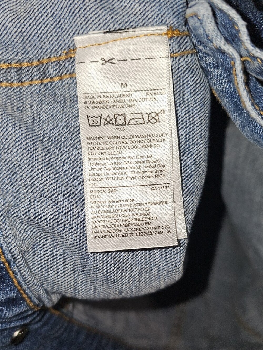 GAP Blue Denim Trucker Jacket - Picture 8 of 8